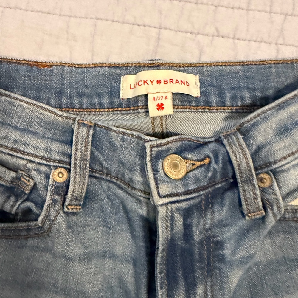 Lucky Brand Washed Light Blue High Rise Jeans